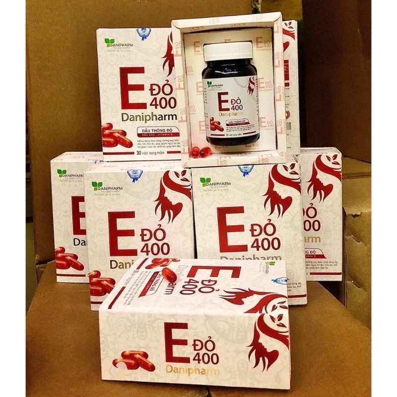 Vitamin E ĐỎ 400  bổ sung viatmin e giúp làn da luôn trẻ chung