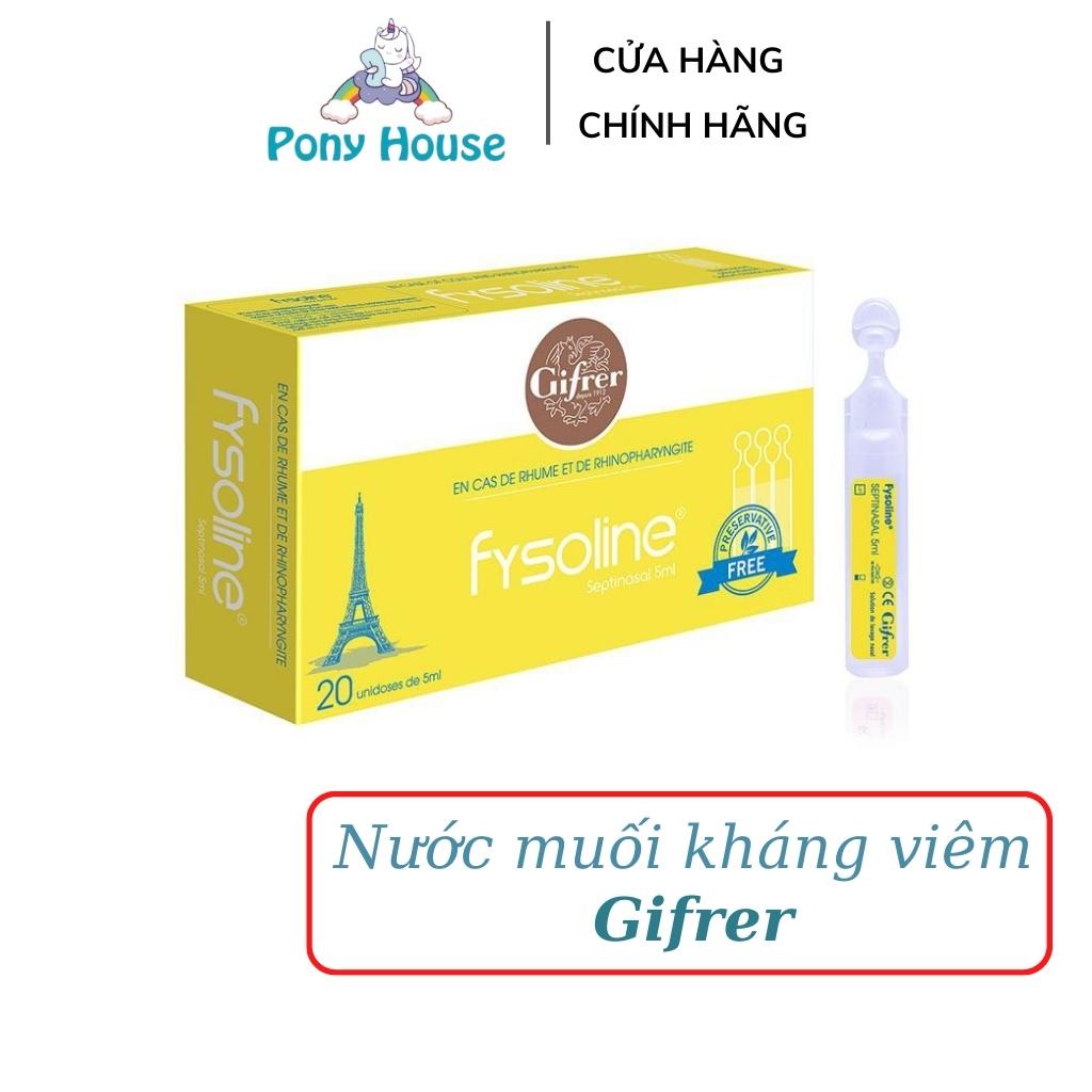 Nước Muối Sinh Lý Vàng Gifrer Fisoline Pháp Giảm Chảy Mũi Cho Bé Từ Sơ Sinh lọ 5ML