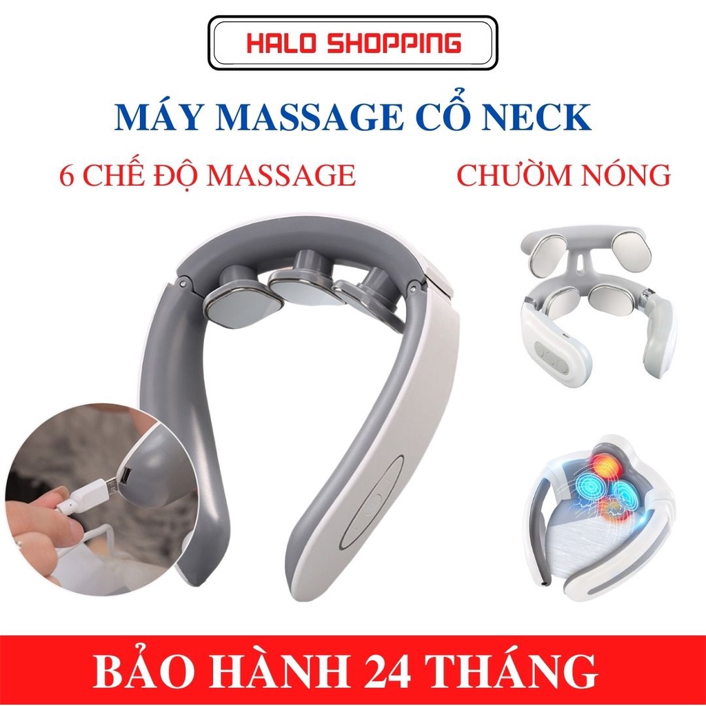 Máy massage cổ vai gáy NECK chính hãng 6 chế độ massage với 9 cường độ