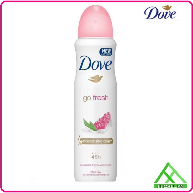 Xịt Khử Mùi Dove Go Fresh hương Lựu 150ml