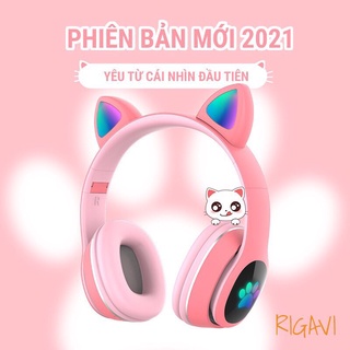 Tai Nghe Mèo Bluetooth, Tai Nghe Chụp Tai Bluetooth Không Dây