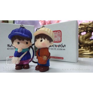 Combo 2 móc khóa Valentine Chibi Couple cho Lễ Tình Nhân (Bé trai & Bé Gái Đeo Cặp) loại tốt (VTE2-2)