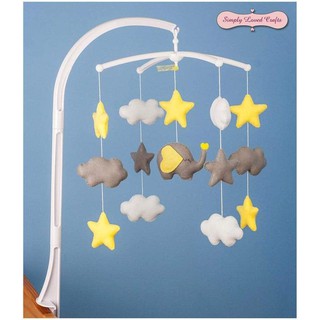 [❤️RẺ NHẤT SHOPEE❤️] Treo Nôi Sắc Màu - Kích Thích Thị Giác Cho Bé - Đồ Chơi Giáo Dục Montessori Mẫu Voi Con