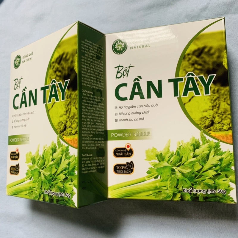 Bột cần Tây sấy lạnh nguyên chất 50g Thảo mộc đồng quê