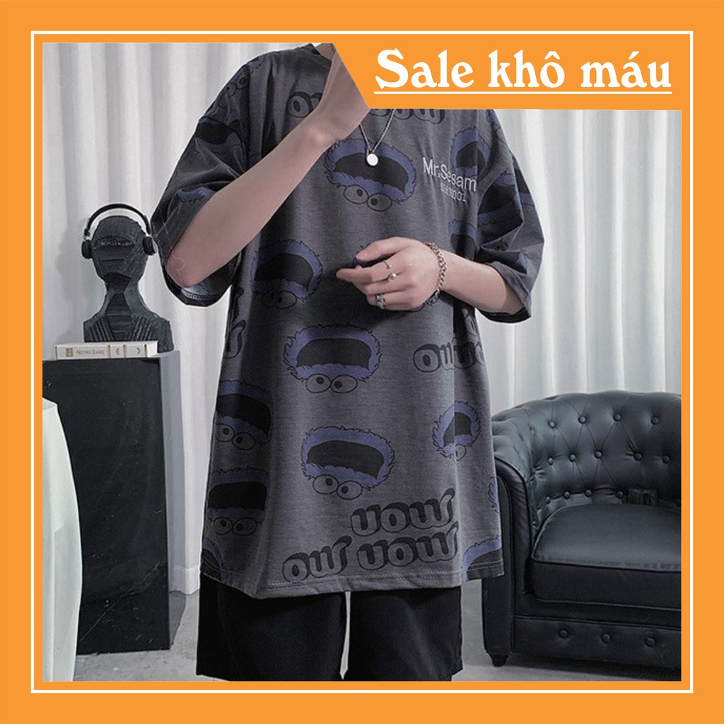 Áo thun tay lỡ unisex form rộng Mon Mon phong cách ulzzang siêu hot | BigBuy360 - bigbuy360.vn