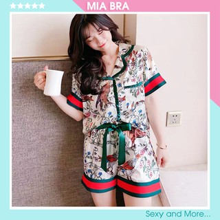 Bộ đồ ngủ Pijama hoa MIA BRA M18
