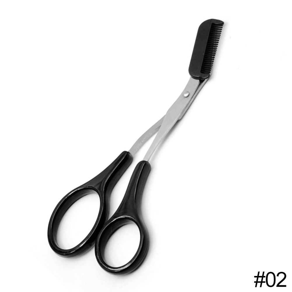 Kéo Tỉa Chân Mày Bằng Thép Không Gỉ Kèm Lược Tiện Dụng