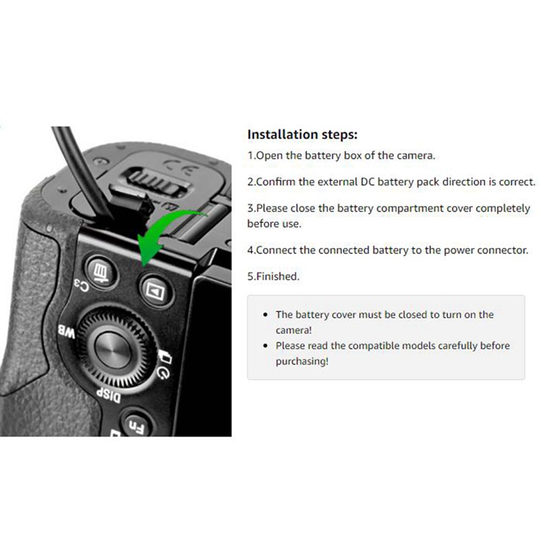 Pin giả AC-PW20 NP-FW50 Bộ chuyển đổi nguồn điện AC Bộ ghép nối DC cho Sony Alpha A5100 A6500 A6400 A6000 A55 A7