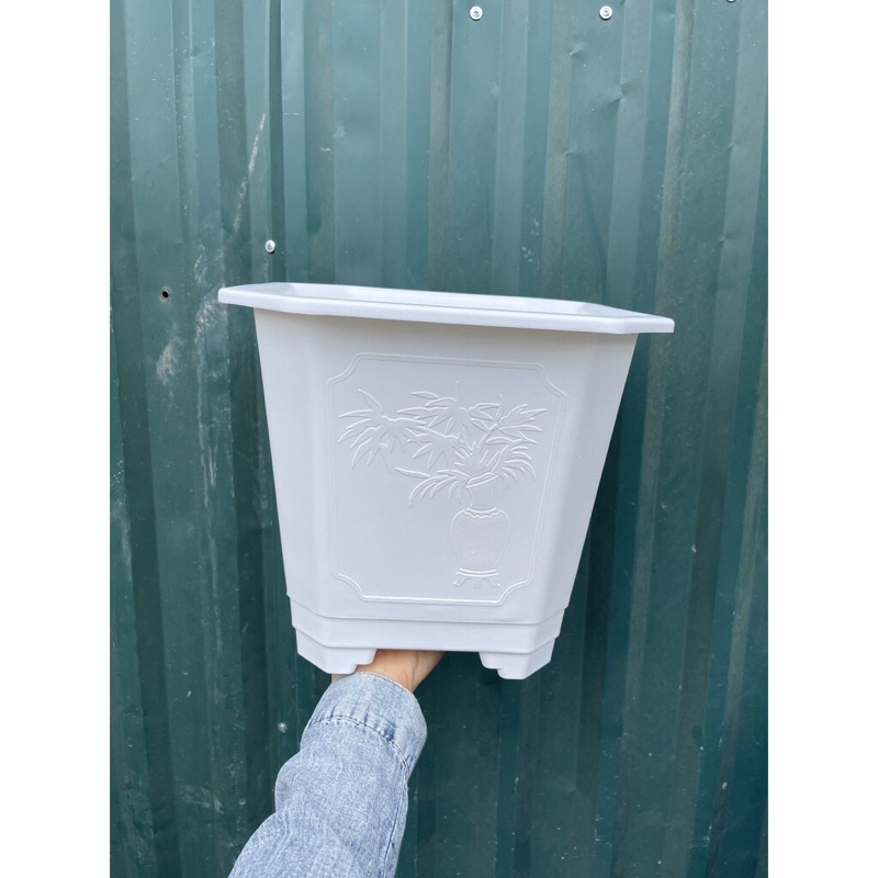 Chậu vuông TGA280 chính hãng BÌNH THUẬN dày dặn, trồng cây siêu bền, siêu đẹp,hàng sẵn kho