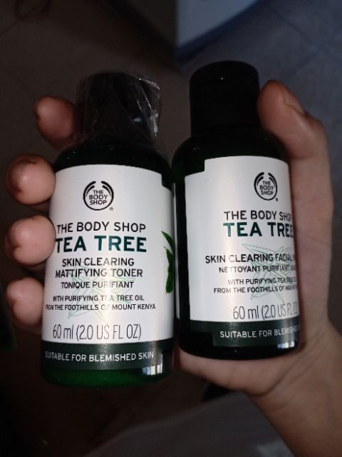 Sữa rửa mặt tràm trà TBS tea tree toner tea tree the body shop