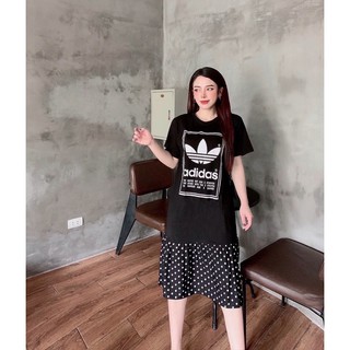 Váy đuôi cá a.di.das đuôi chấm bi
