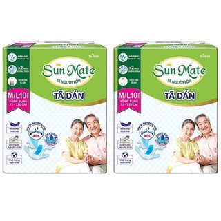 Tã dán người lớn Sun Mate size M/L 10 miếng