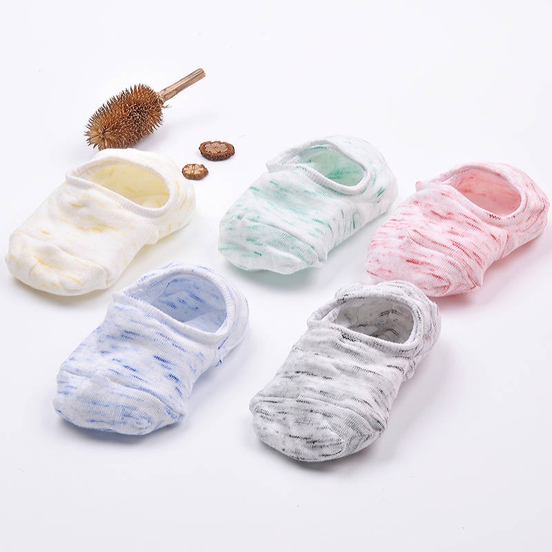 Bộ 2-10 Đôi Vớ Cotton Cổ Thuyền Chống Trượt Khử Mùi Mồ Hôi Phong Cách Hàn Quốc Thời Trang Mùa Hè Cho Nữ