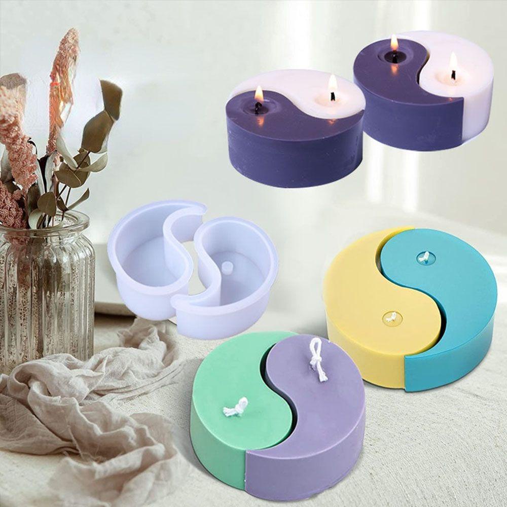 Khuôn Làm Nến Hình Âm Dương Bằng Nhựa Epoxy Độc Đáo DIY