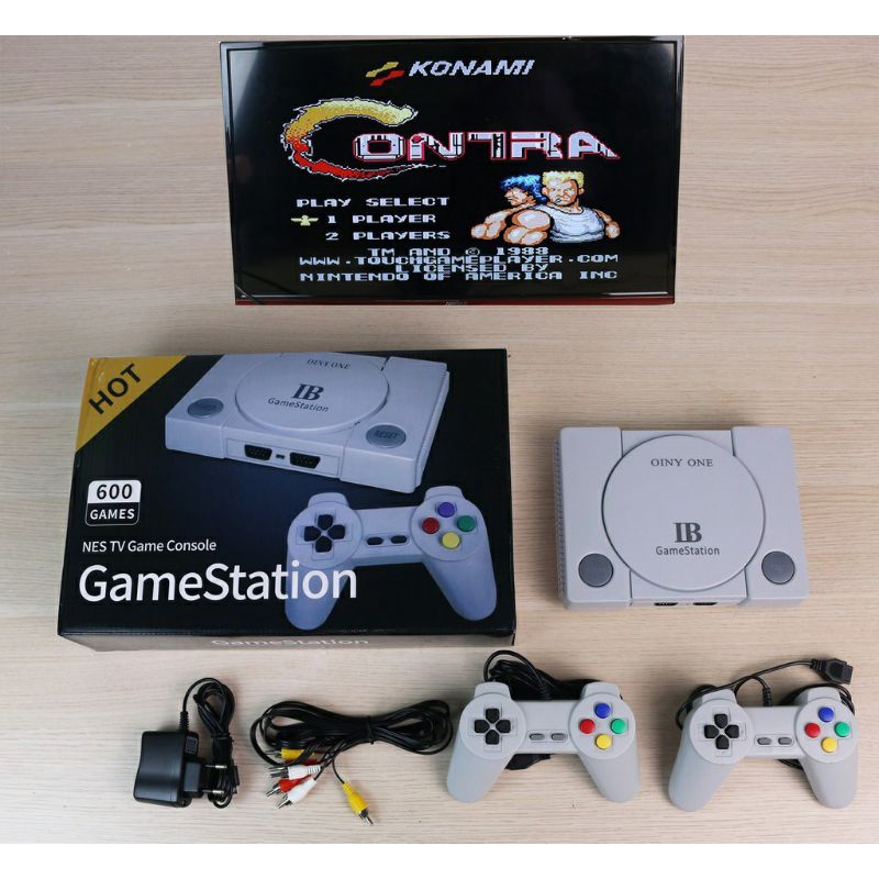 5 mẫu Máy Chơi Game FC Compact 4 Nút Cắm Băng Có 500 Trò Băng Game điện tử 4 nút, Thời Xưa 8X, 9X hiệu Flamily Computer