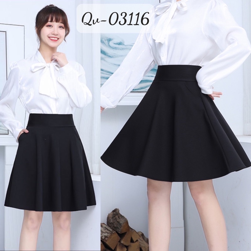 Quần BIGSIZE kiểu quần giả váy xòe chất thun QV.QC 03116