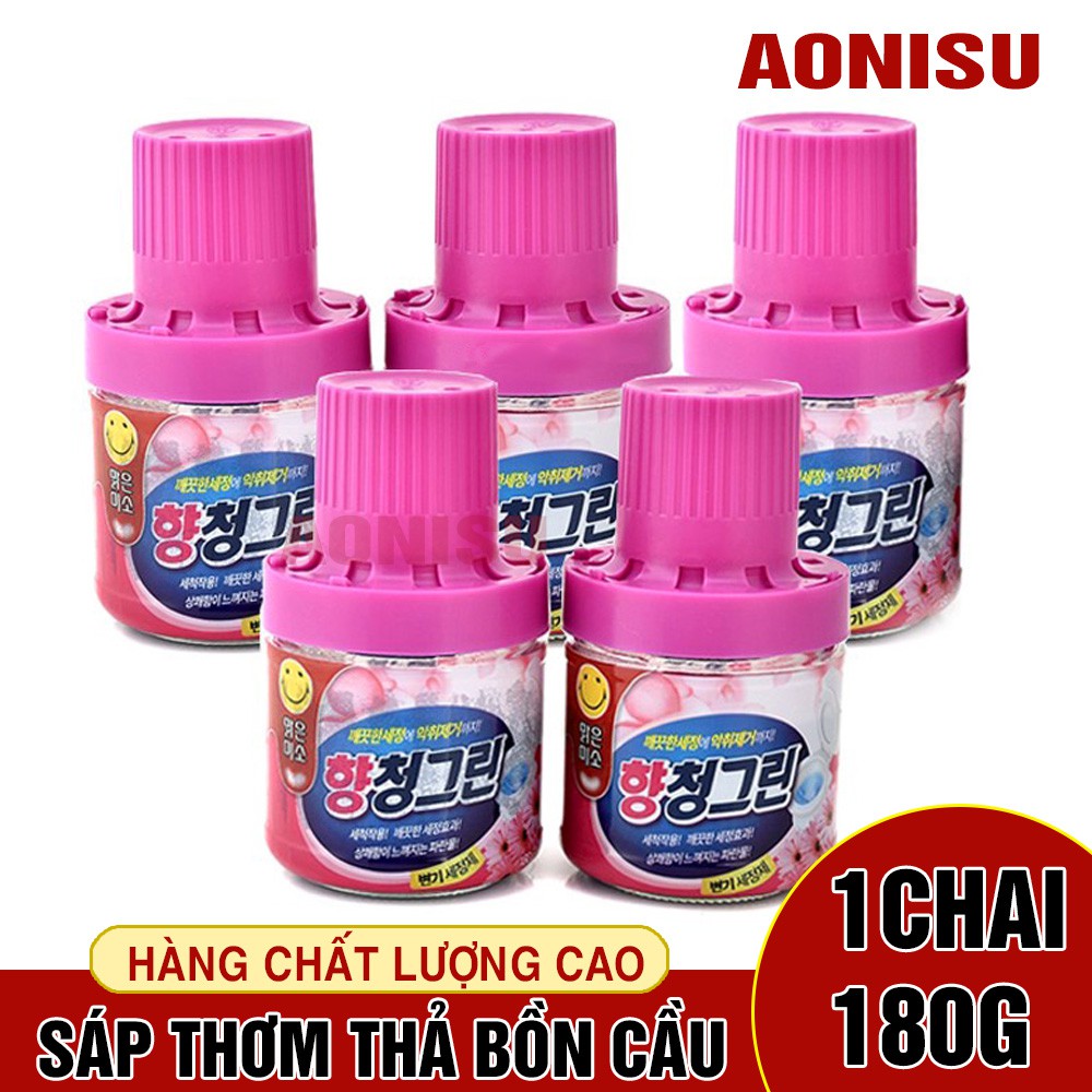 Sáp Thơm Thả Bồn Cầu Hàn Quốc (Chai 180g) Siêu Thơm AONISU