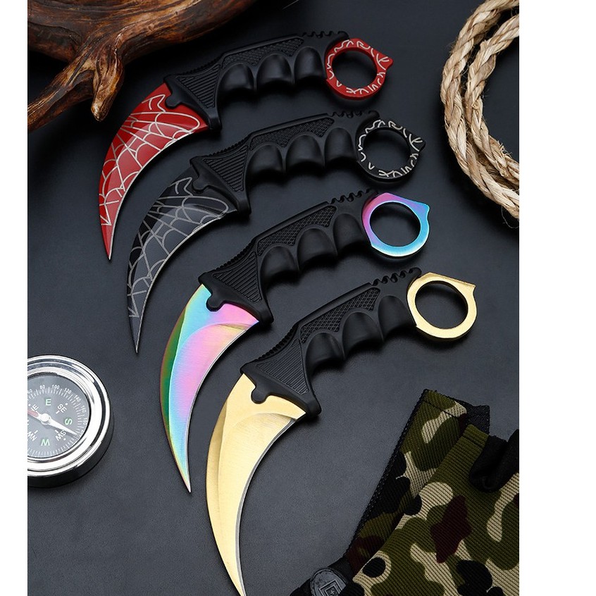 Dao Phượt Gấp Karambit Bỏ túi Du lịch Gọt hoa quả siêu tiện lợi