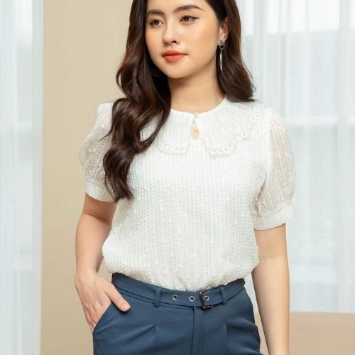 áo sơ mi nữ,áo thun,chất vải đẹp,có size S,M,L,form từ 46kg đến 58kg,co giãn,thoải mái.có 3 màu trắng.hồng.xanh da trời