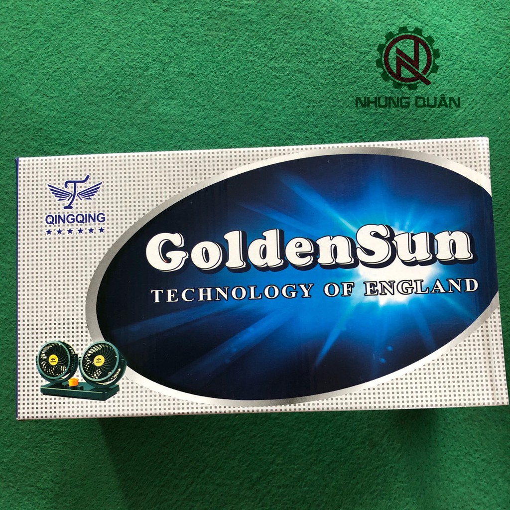 Quạt đôi to 2 lồng điện 24v Golden Sun Liên doanh Anh
