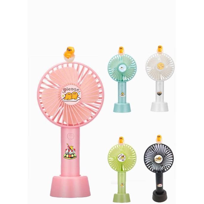 Quạt sạc trứng lười QSI24 cute dễ thương quạt gudetama usb hoạt hình