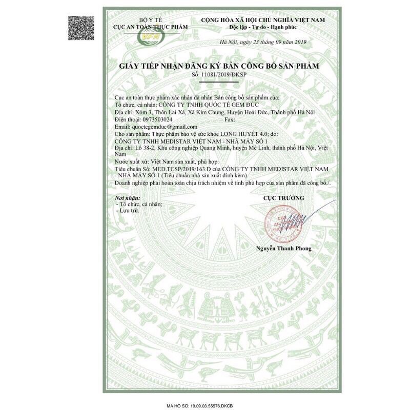 Long Huyết PH - Tan bầm tím, Giảm phù nề, mau lành các vết thương khi phun xăm, phẫu thuật thẩm mỹ | Thế Giới Skin Care