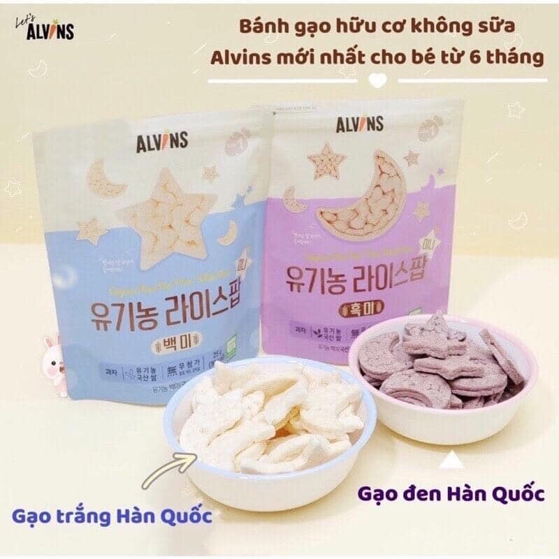 Bánh gạo hữu cơ Alvins (Bánh trăng sao)