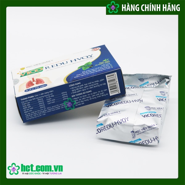 ✅ Thanh Phế Khang Vico Redu - Học Viện Quân Y [Chính Hãng] ✅ Hỗ trợ bổ phế giảm nguy cơ viêm đường hô hấp ho đau họng