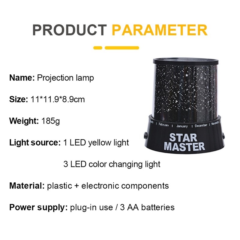 Đèn LED Chiếu Bầu Trời Đầy Sao Thần Kì Lãng Mạn Trong Đêm Dành Cho Trẻ Em