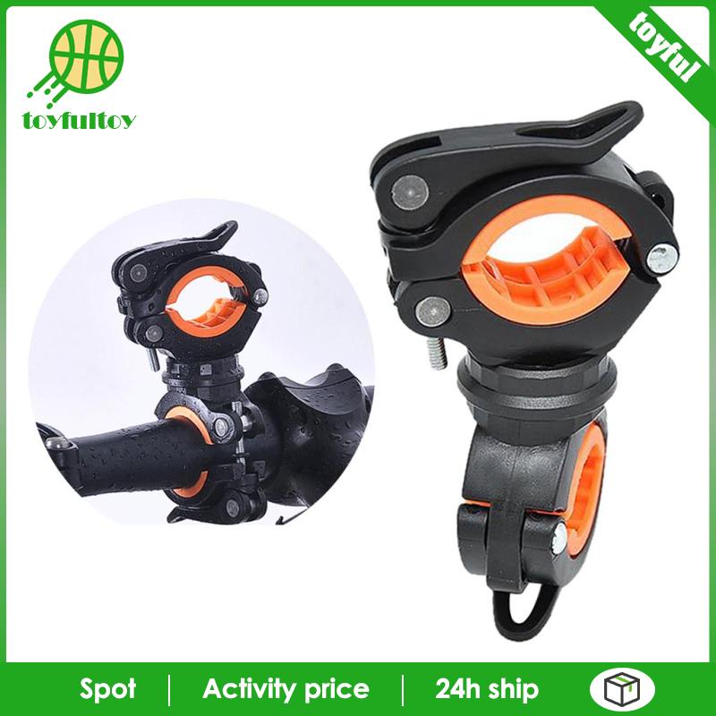 Giá Đỡ Đèn Pin Hai Bóng Gắn Tay Lái Xe Đạp Tiện Dụng