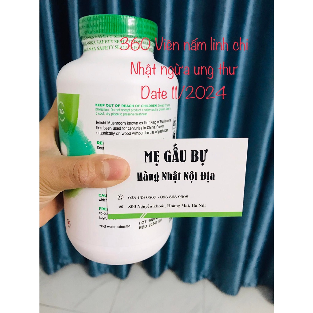 360 VIÊN NẤM LINH CHI NHẬT CAO CẤP