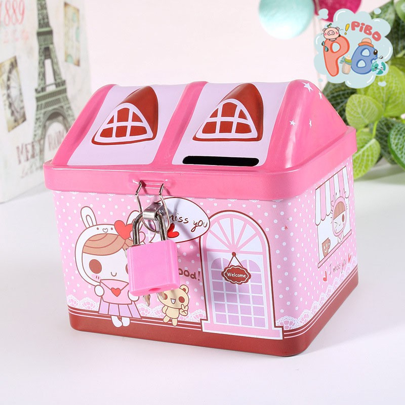 Két Sắt Mini Tiết Kiệm Tiền Hình Ngôi Nhà Có Khóa Siêu Ngộ Nghĩnh Cho Bé– Pibo Store | BigBuy360 - bigbuy360.vn