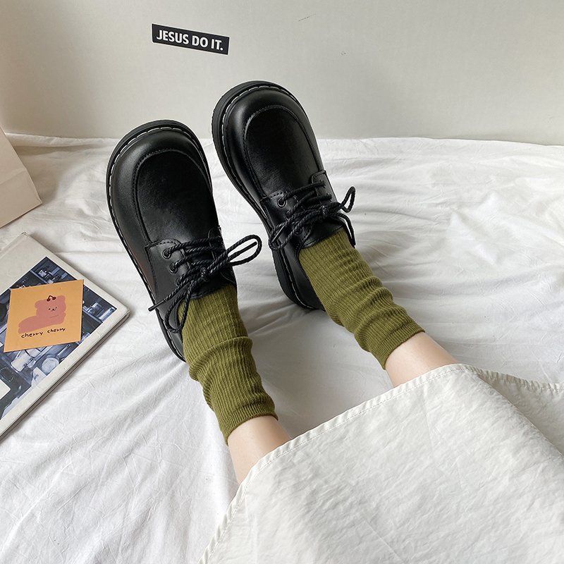 Giày da Oxford đế bằng thời trang dành cho học sinh | BigBuy360 - bigbuy360.vn