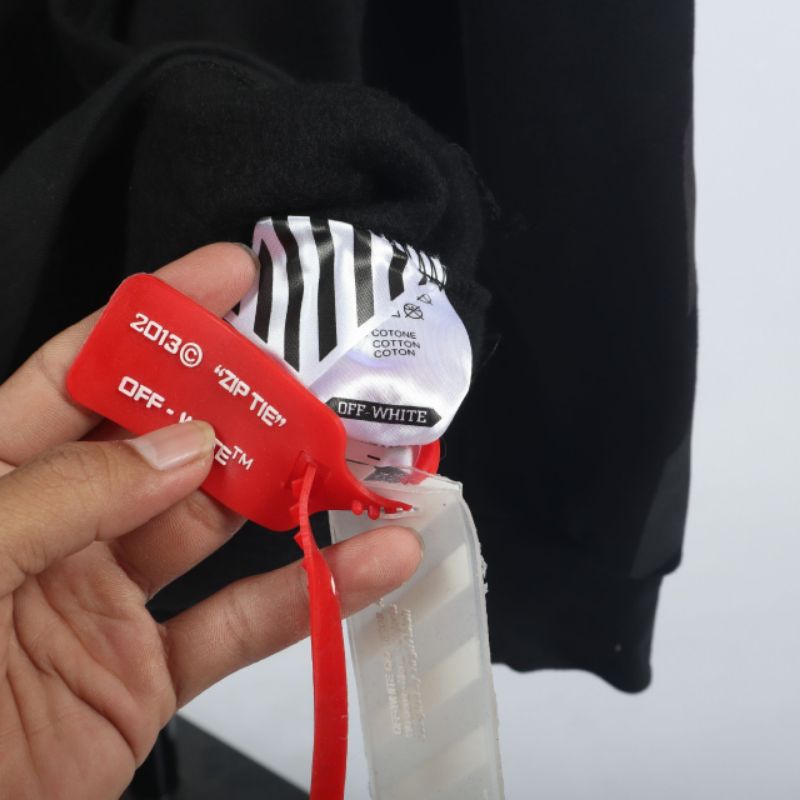 Off White Áo Hoodie Off White Chất Liệu Cotton Màu Đen Gradient