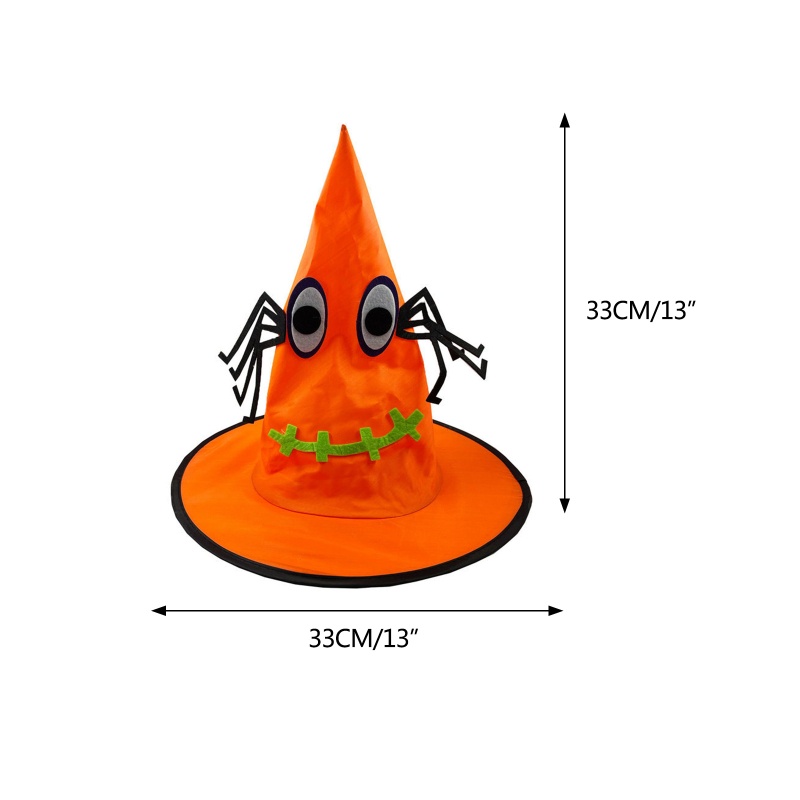 Mũ Phù Thủy Hóa Trang Halloween Cho Người Lớn Và Trẻ Em