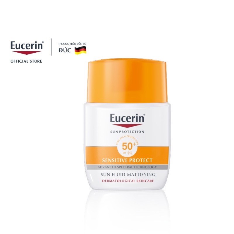 Kem Chống Nắng Eucerin Sun Protection Sun Mattifying Fluid Sensitive SPF50+ 50ml