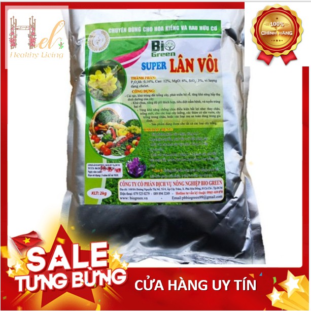 Vôi Bột, Lân Vôi, Tinh Vôi 2Kg Khử Trùng Đất, Trộn Đất Sạch Trồng Hạt Giống Rau Củ quả, Cây Cảnh, Hoa Hồng