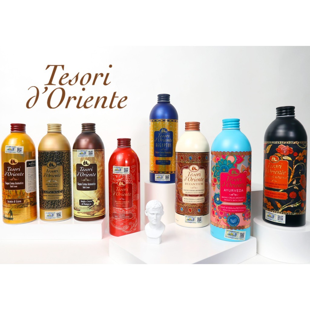 Sữa tắm nước hoa cao cấp Tesori Thảo Mộc 500ml cung cấp độ ẩm, cân bằng độ pH, lưu hương 8 tiếng Linh Giang chính hãng