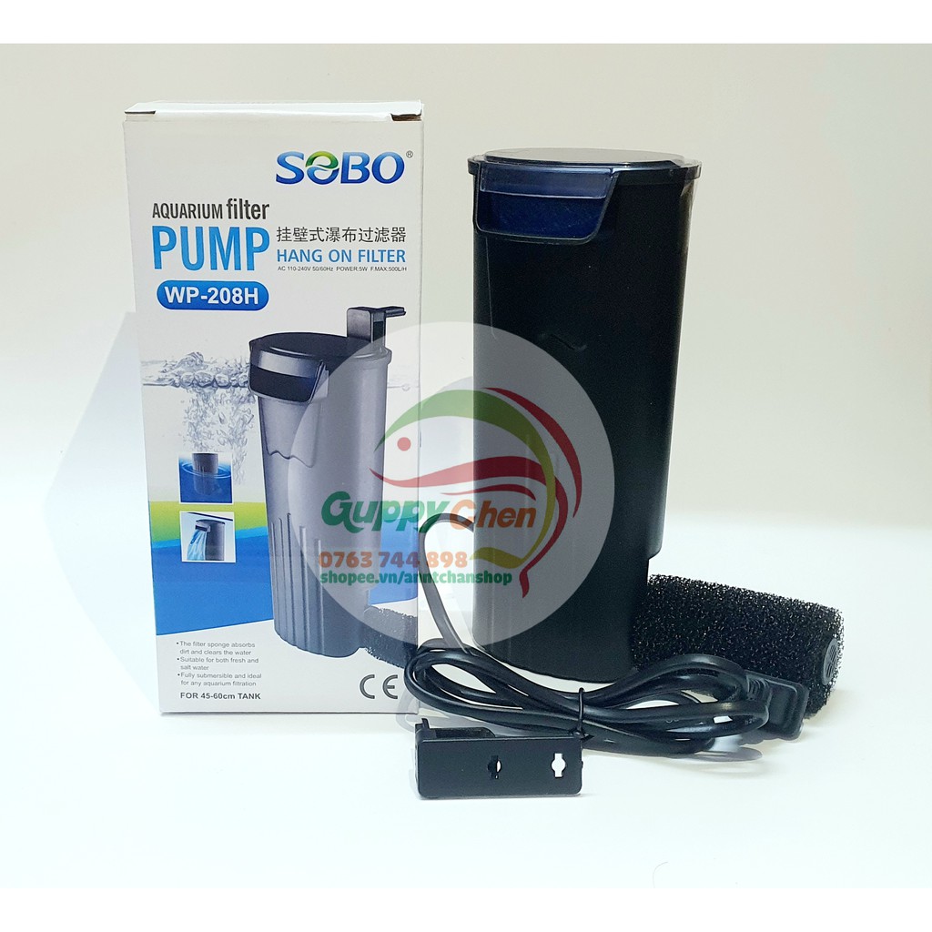 Lọc Thác Đứng cho Hồ Cá Sobo WP 208H