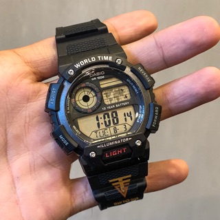 Đồng hồ nam vintage casio ae-1400wh-1a - kích thước vỏ : 48,4×51,4×14,4mm