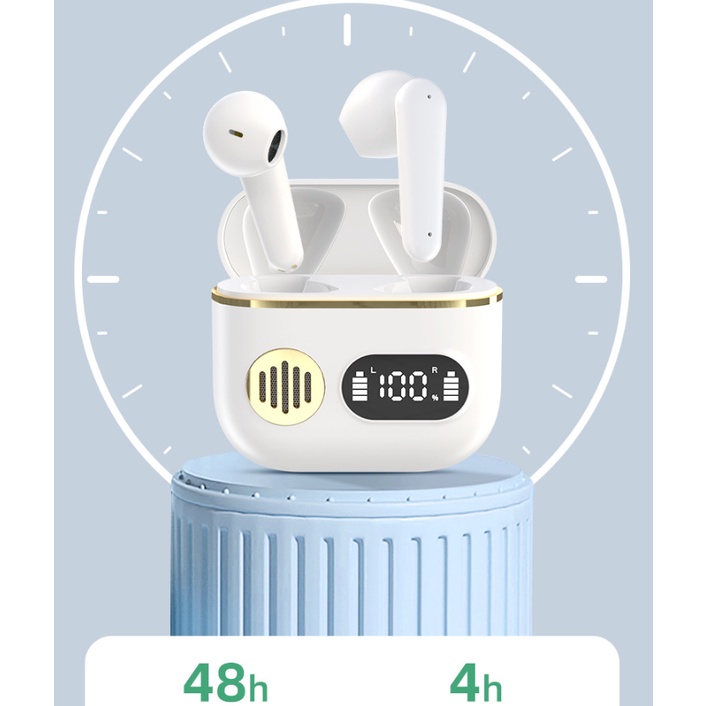 Tai Nghe Bluetooth: Tai Nghe Nhét Tai Chơi Game Có Mic Đàm Thoại Âm Thanh Chân Thực Cao Cấp Điều Khiển Cảm Ứng