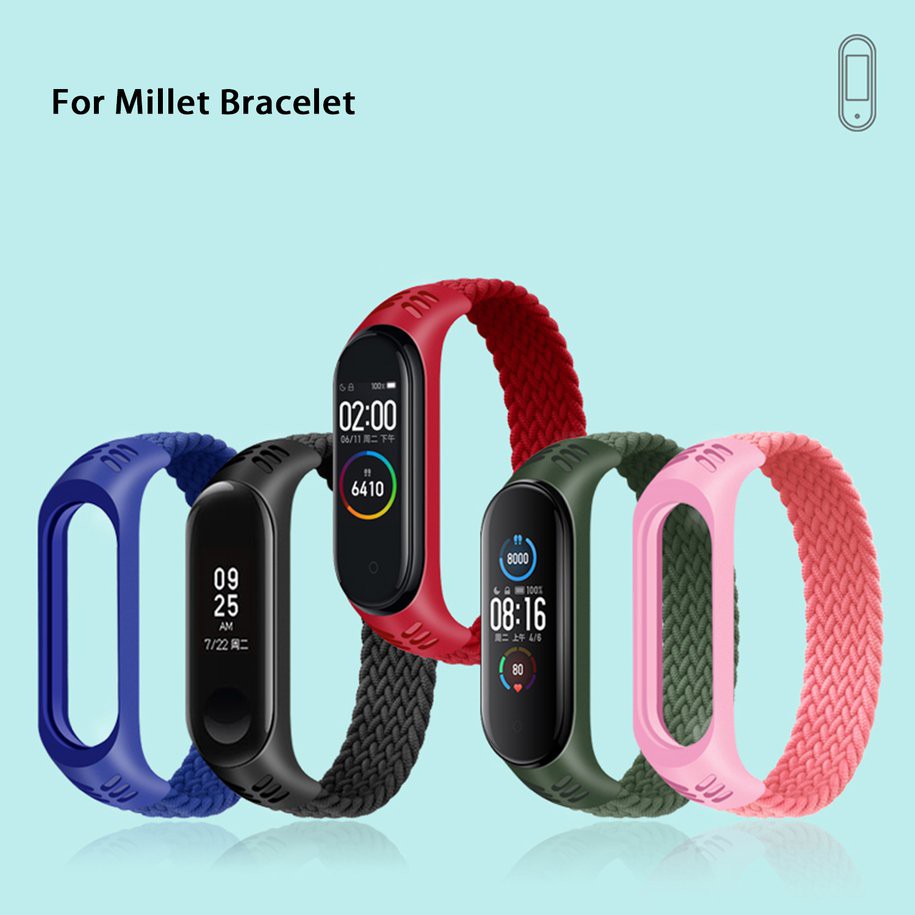 Dây Đeo Nylon Cho Đồng Hồ Thông Minh Xiaomi Mi Band 3 / 4 / 5