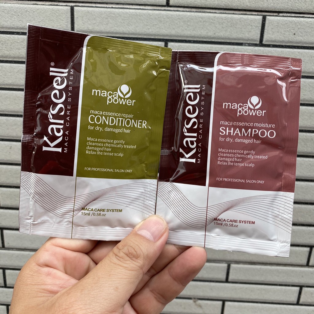COMBO GỘI XẢ COLLAGEN SIÊU MƯỢT TÓC KARSEELL MACA POWER