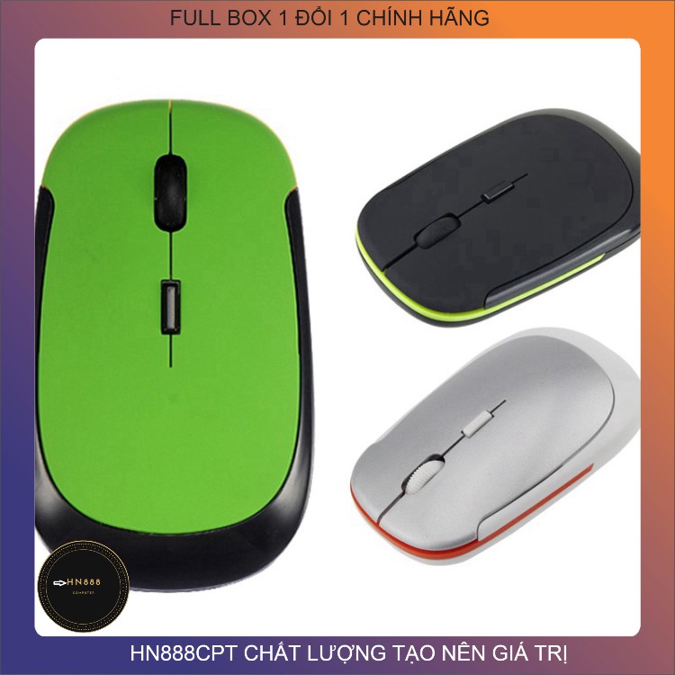 chuột không dây giá rẻ 2.4GHz, chuột không dây siêu nhỏ gọn giá rẻ[không bao gồm pin]