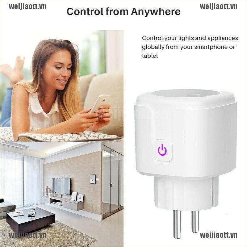 GOOGLE Ổ Cắm Kết Nối Wifi Thông Minh Phích Cắm Eu 16a