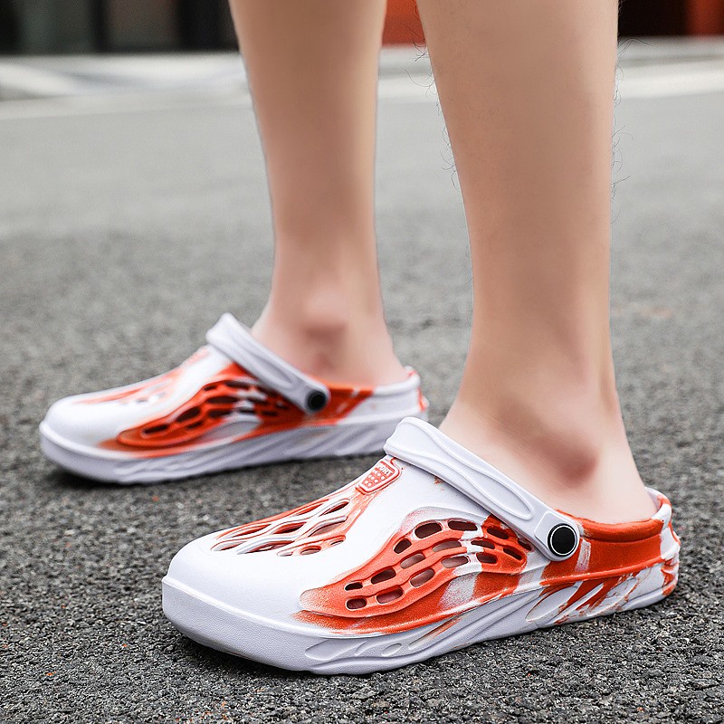 Xăng đan Đục Lỗ Thoáng Khí Thời Trang Đi Biển Mùa Hè Cho Nam