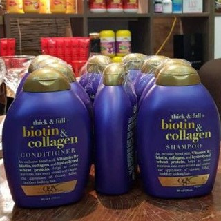 Bộ dầu gội+xả Biotin Collagen tím