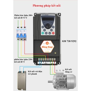 Biến tần Yingshida AE200  vào 3 pha 380v ra 3 pha 380v (Inverter)