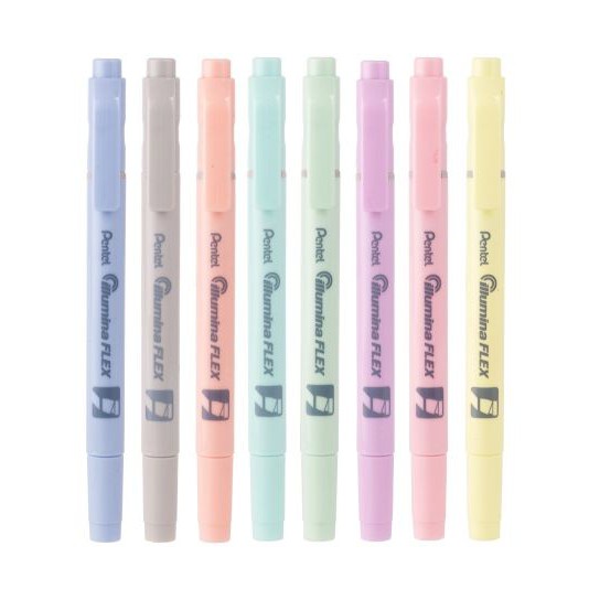 Bút nhớ dòng Pentel Pastel Highlighter Pentel Illumina highlighters 2 đầu