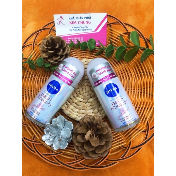 Lăn khử mùi Nivea Ngtrai trắng da, dưỡng da sáng mịn (25ml, 50ml)